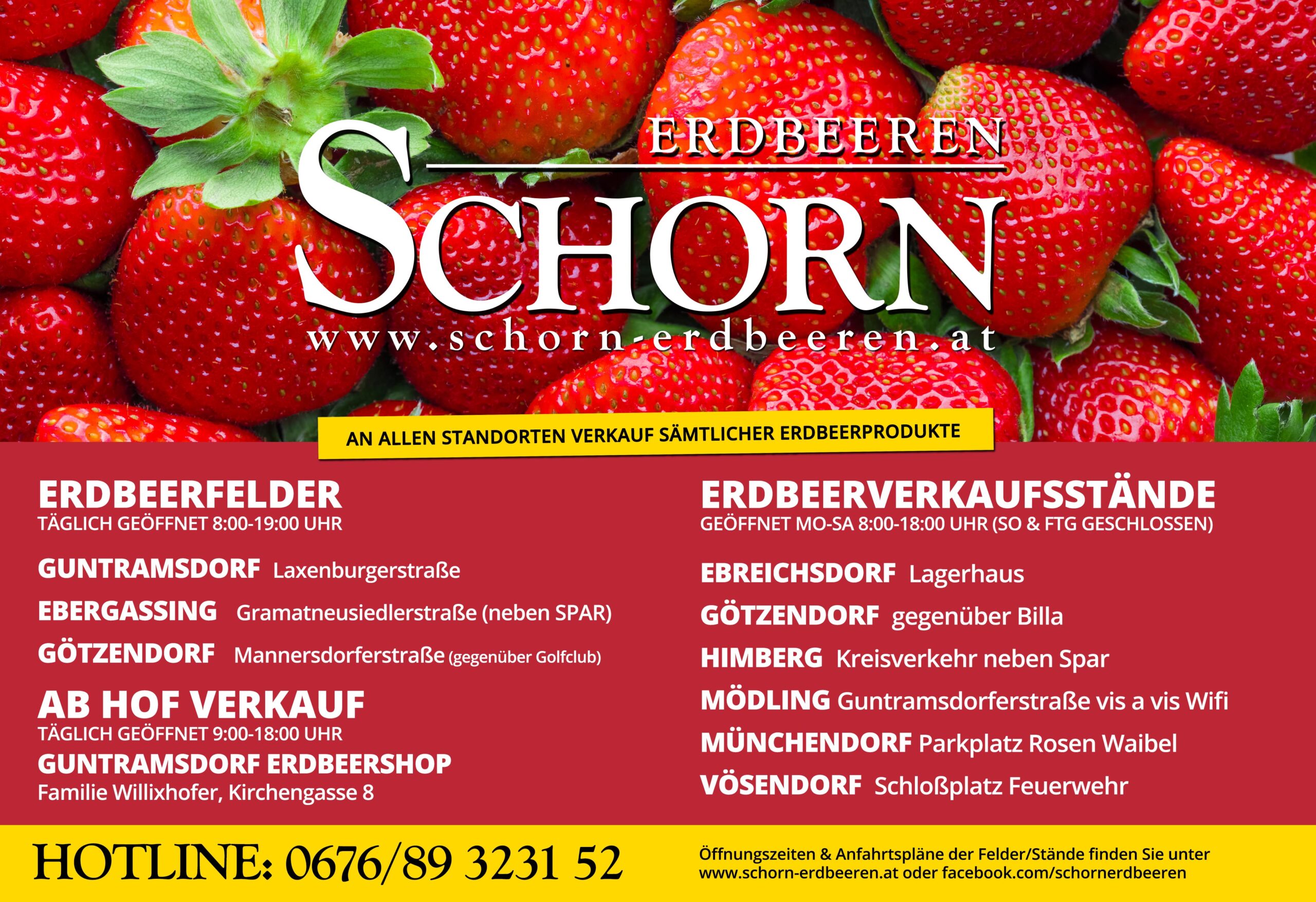 Schorn Erdbeeren Inserat